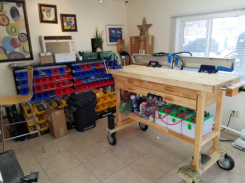 Trolling Motor Repair Room